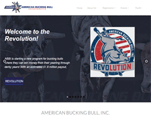 Tablet Screenshot of americanbuckingbull.com